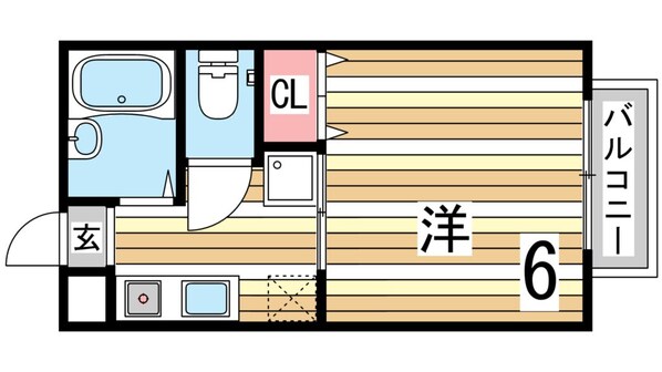 甲南山手駅 徒歩4分 1階の物件間取画像